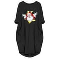 thumbnail image 3 of Aoochasliy Casual Christmas Dresses Women Trendy Winter Plus Size Loose O-Neck Pocket Xmas Printed Dress, 3 of 5