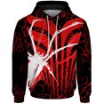 thumbnail image 4 of Ropa de otoño para hombre, sudadera con capucha informal para hombre, sudadera con capucha holgada, ropa Y2k, sudadera con capucha con estampado de araña y geco, ropa urbana Harajuku, 4 of 4