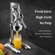 thumbnail image 3 of Fábrica al por mayor de acero inoxidable exprimidor manual hogar jugo de naranja limón fruta hecha a mano jugo de Granada exprimidor comercial, 3 of 6
