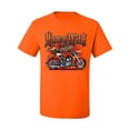 thumbnail image 2 of Wild Bobby, Wild Hawg Bike Motorcycle Flaming Cars and Trucks Men's Graphic T-Shirt, Orange, Small, 2 of 3
