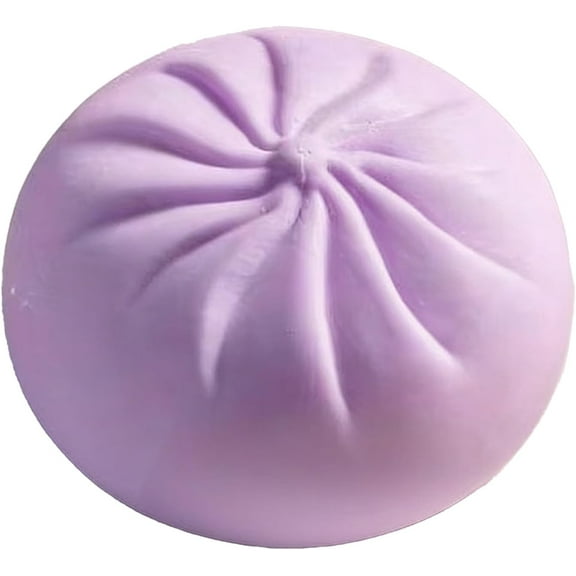 Giant Dumpling Squishy, Giant Glitter Dumpling, Jumbo Dumpling Squishy, Mega Rainbow Dumplings Fidget, Large Stress Relief Sensory Ball for Adults & Teens Purple no Steamed