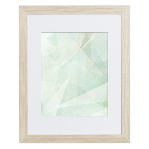 18x24 Picture Frame Matted for 12x18, Barnwood Natular Oak Photo Frame