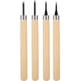 thumbnail image 1 of Wood Carving Knife Tool Set Rubber Carving Tool 4PCS Beginners Manual Sharpener Rubber Stamp Carving Tools Set for Chisel DIY Woodworking Carving (#1) Carving Tools for Printmaking Carving Tools, 1 of 1
