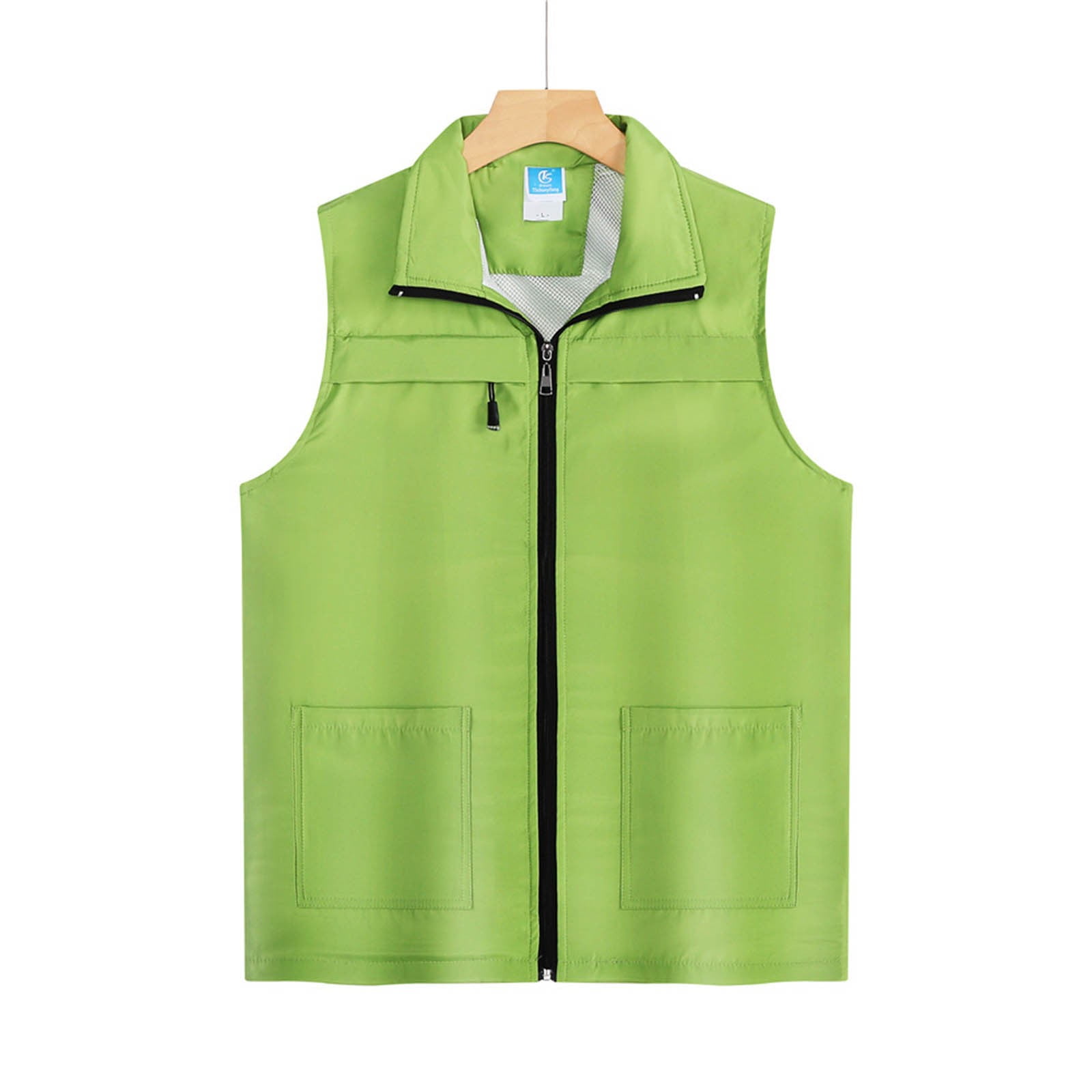 AnuYalue Mens Outdoor Vest Lightweight Softshell Full Zip Outerwear Breathable Sleeveless Jacket for Running Hiking Sports