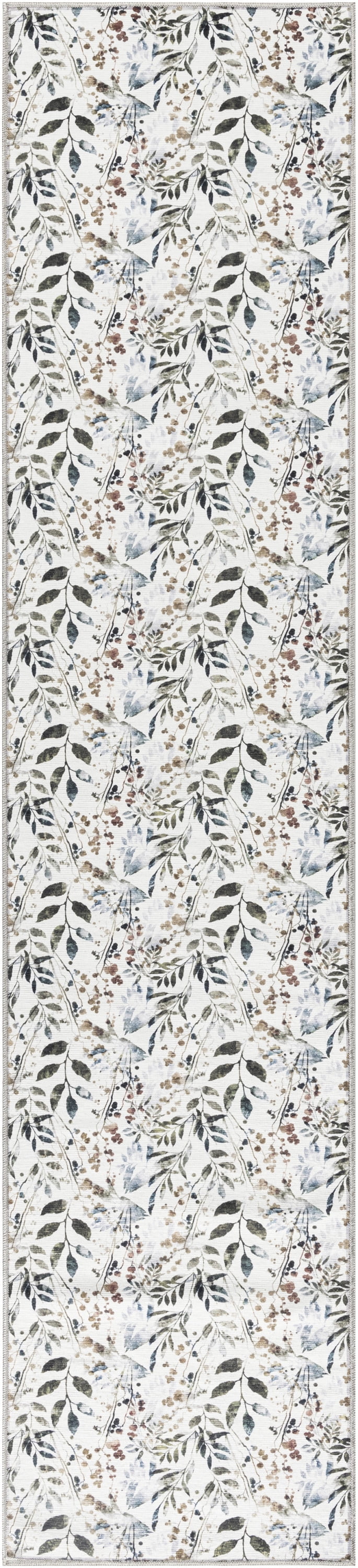 Nourison Nourison Washables Floral Ivory Multicolor 2'2" x 8' Area Rug (2x8)