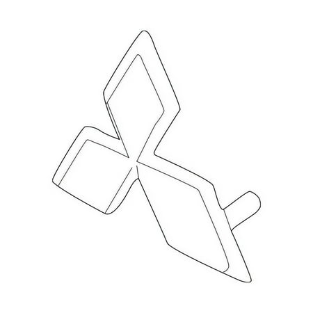 Genuine OE Mitsubishi Emblem - MR574731 Fits select: 2003 ,2005 MITSUBISHI LANCER EVOLUTION