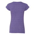 thumbnail image 3 of Softstyle Women’s V-Neck T-Shirt, 2XL, Heather Purple, 3 of 3