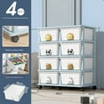 thumbnail image 2 of Drawer Storage Rack - 8 drawers - 4 layer, Flexible Mobility With Wheels,Wardrobe Storage Organization, Books, Toys, Miscellaneous Storage Rack Suitable For Study, Bedroom, Living Room, Dormitory, 2 of 6