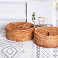 thumbnail image 5 of Woven Storage Boxes Snack Storage Boxes Woven Cabinet Organizers Snack Display Baskets Divided Wicker Baskets, 5 of 8