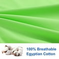 thumbnail image 4 of PiccoCasa 2 Pack Egyptian Cotton Pillowcases with Zipper Clourse Standard Green, 4 of 7