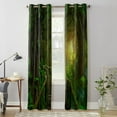 thumbnail image 5 of Green Forest Landscape Modern Window Curtains for Living Room Luxury Bedroom Blinds Drapes Door Curtains, 5 of 7