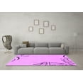 thumbnail image 3 of Ahgly Company Indoor Rectangle Solid Purple Modern Area Rugs, 2' x 5', 3 of 4