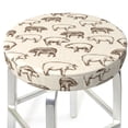 thumbnail image 3 of Disketp Vintage Farm Pigs Funda Redonda para Taburete, Funda de Cojín para Silla de Bar Suave y Elástica-14 inch, 3 of 7