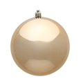 thumbnail image 1 of Vickerman Shiny Champagne Gold Shatterproof Christmas Ball Ornament 2.75" (70mm), 1 of 3