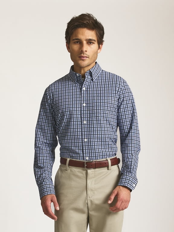 Mens and Big Mens Everyday Performance Long Sleeve Shirt, Sizes S2XL