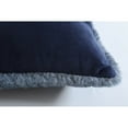 thumbnail image 4 of Emma Collection Decorative 20-inch Faux Fur Throw Pillow Blue, 4 of 5