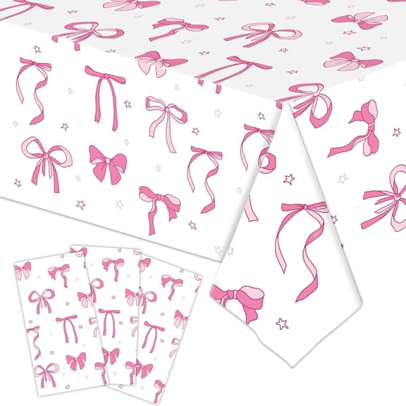 Elegant Bowknot Tablecloth Set (2 Packs) | Reusable | For Valentine's Day, Weddings & Anniversaries