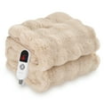 thumbnail image 1 of MARNUR Electric Throw Blanket 50"x60", Faux Fur Heated Throw, 6 Heating Levels, 4 Hours Timer, Khaki, 1 of 13