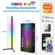 thumbnail image 2 of Lámpara de pie de esquina, 47" RGB + IC LED, compatible con Alexa y Google Assistant, aplicación y control remoto, cambio de color para juegos., 2 of 5