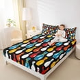 thumbnail image 4 of Feelyou Kids Colorful Bowling Full Size Sheets, Cartoon Ball Game Bed Sheets, 4pcs, 4 of 7