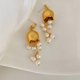 thumbnail image 3 of Pendientes de lirio de los valles para mujer con forma de flor, 3 of 4