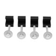 thumbnail image 1 of Tool Box J Hook, 4 Pcs Aluminium Alloy Tool Box Tie Down Tether J Hooks Black Universal For Pickup Truck, 1 of 8