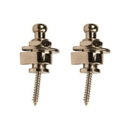 Seismic Audio 2 Pack of Chrome Horseshoe Style Strap Locks for electric guitars - SAGA54-2Pack