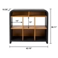 thumbnail image 4 of Better Homes & Gardens Juliet 6 Cube Storage Organizer, Light Oak & Black Finish, 4 of 7