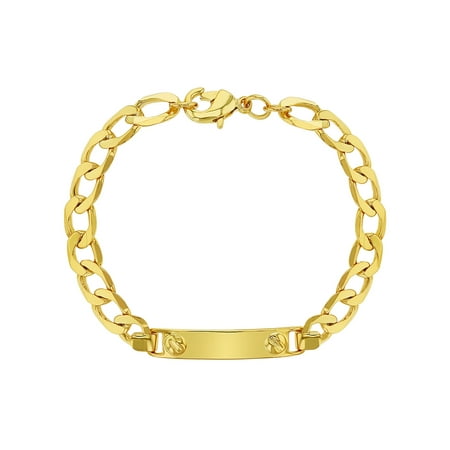 Kiss Jewelry Bracelet - 18k Gold Plated Tag ID Identification Bracelet for Toddlers or Children 5