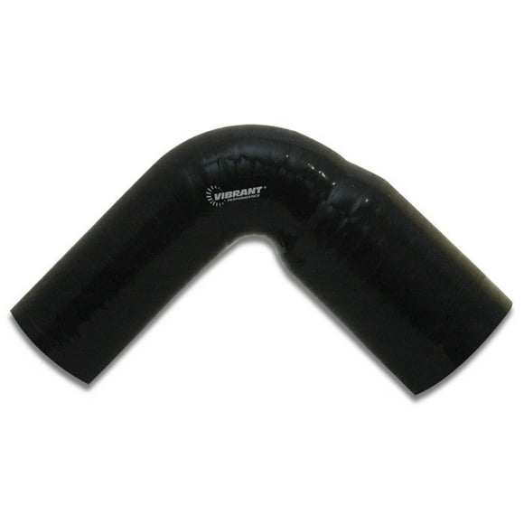 Vibrant Performance Intercooler Hose Coupling 2780 2 Inch Inside Diameter To 2-1/2 Inch Inside Diameter; 90 Degree Transition Elbow; 4 Inch Leg Length With 2-1/2 Inch Bend Radius; Black