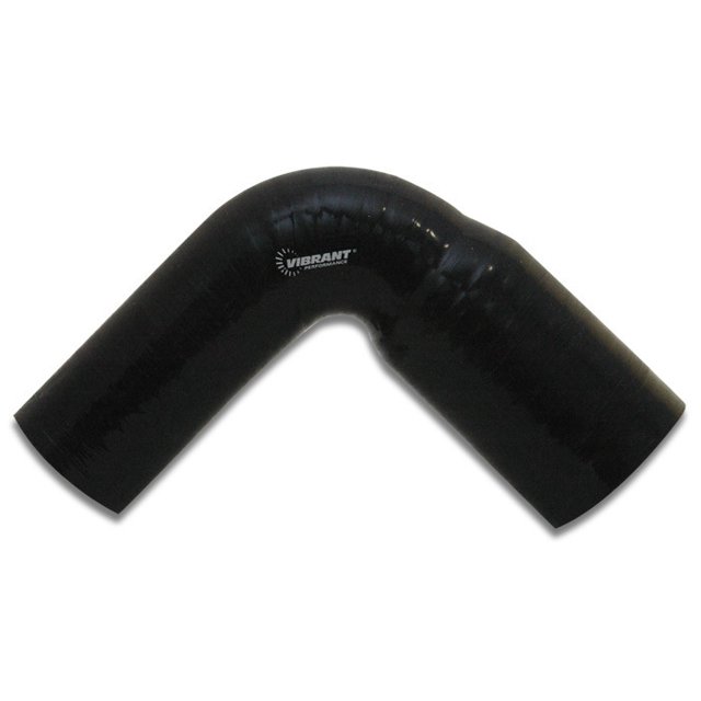 Vibrant Performance Intercooler Hose Coupling 2780 2 Inch Inside Diameter To 2-1/2 Inch Inside Diameter; 90 Degree Transition Elbow; 4 Inch Leg Length With 2-1/2 Inch Bend Radius; Black