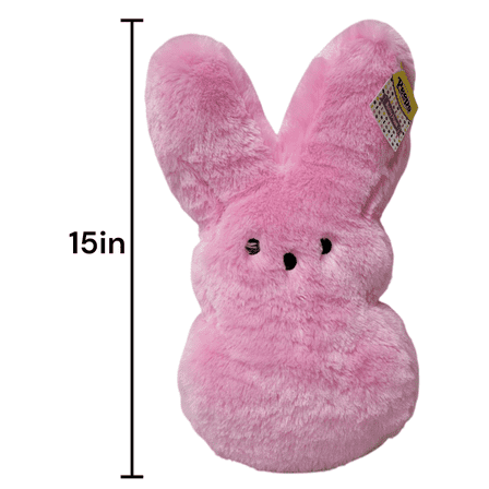 Peeps Pink Fuzzy 15 inch Bunny Plush