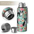 thumbnail image 2 of 20 Oz Green Boston Terrier and Flower Coffee Tumbler Double Wall Insulated Stainless Steel Water Bottle | Metal Reusable Thermoses Flask with Cup Cap | Leak & Sweat Proof with Anti-Dust Lid, 2 of 7