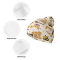 thumbnail image 3 of Yiaed Cute Bee Honey Jar Hive Bear Print Winter Beanie for Men Women, Fleece Lined Beanie Soft Warm Knit Hat Ski Stocking Cuffed Ca, 3 of 6