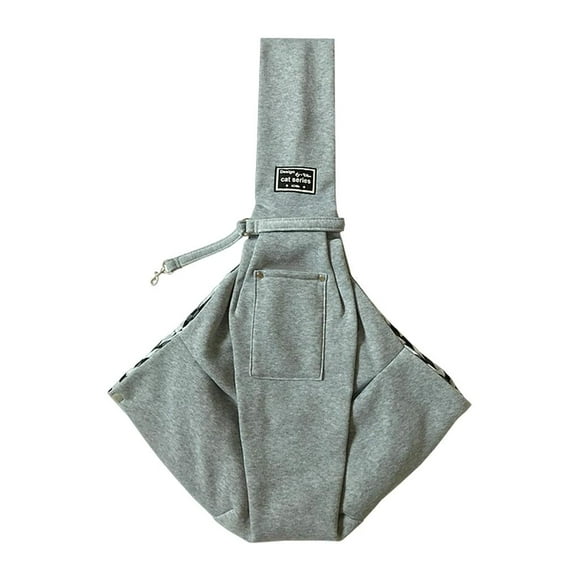 Bolsa de transporte para mascotas, bolso de mano para perro, bolso de hombro para gato, con correa, bolso de viaje al aire libre, cachorro - Grey Gris Sunnimix portador de cachorros