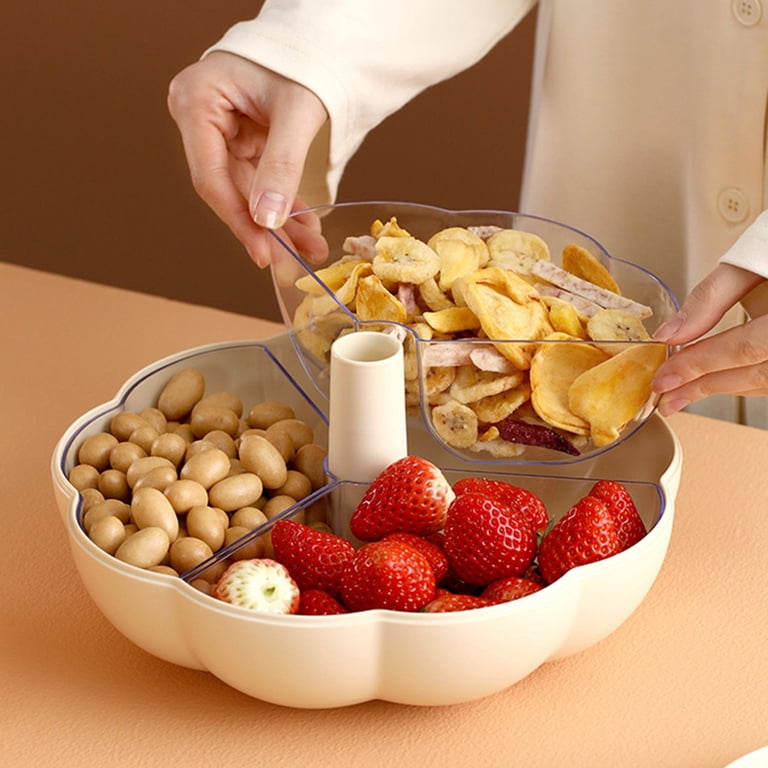 Big Pumpkin Snack Holder With Lid Double Layer Serving Container With 3  Divided Compartments Candy Fruit Nut Tray Snack Bowl(Orange-20.5X20.5X16.5)  - Walmart.com