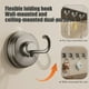 thumbnail image 4 of Gancho con ventosa, ganchos de pared sin taladro, percha telescópica ajustable para baño, cocina, azulejos, vidrio, gancho de almacenamiento plegable con adhesivo fuerte, blanco y gris, 4 of 6