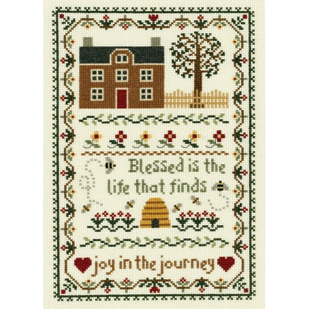 14 Count Counted Cross Stitch - Janlynn Joy In The Journey Counted Cross Stitch Kit, 7-3/4