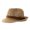 Khaki, variant on bestolf Summer Sun Protection Jazz Hat, Hand-Knitted Mesh Hat, Hand-made Hollow Braided Hat with Belt Decor (Black )