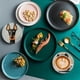 thumbnail image 5 of Juego de 6 posavasos con diseño de perro negro, ideal para decorar la mesa, tazas de café y té, ideal para la familia, mejores amigos y amantes de los perros. Divertidos posavasos con forma de cachor, 5 of 6
