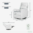 thumbnail image 6 of Evolur Noah Power Recline Glider, Fog Grey, 6 of 23