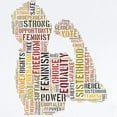 thumbnail image 2 of CafePress - Feminism Equals Strength Body Suit - Baby Light Bodysuit, Size Newborn - 24 Months, 2 of 4