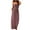 Purple, variant on IROINNID Sleeveless Off-The-Shoulder Dress For Women Casual Loose Breast Wrap Solid Color Full-Length Empire Dress