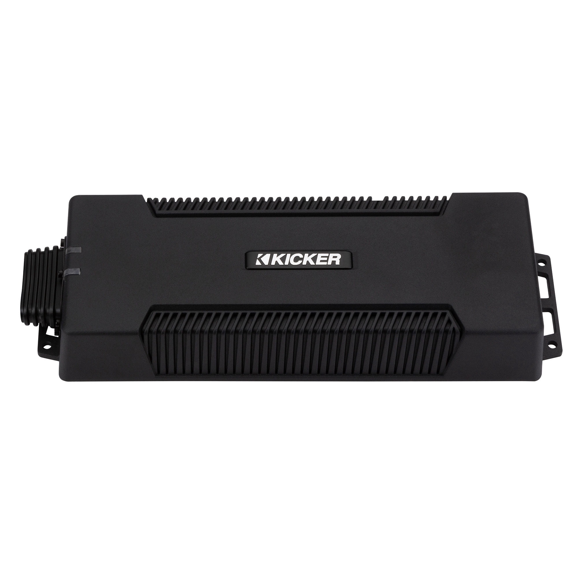 Kicker 48PXA10005 Weatherproof Powersport Amplifier - 4x100-Watt 4-Channel Full-Range with 600-Watt Subwoofer Channel w/ Bass Knob Bundle