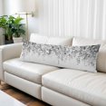 thumbnail image 2 of Grey Botanical Body Pillow Covers 20"x54", Weeping Eucalyptus Leaves Watercolor Soft Brushed Microfiber Breathable Throw Pillow Covers, Pillowcase with Zipper for Couch Sofa Bedroom Living Room, 2 of 9