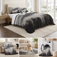 thumbnail image 6 of Twin Quilt Set 68''x86'', National Parks Lightweight Summer Bedspread Coverlet Set with 2 Pillow Shams, Canadian Smokey Mountain Cliff Idyllic Breathable All Season Quilt Bedding for Dorm/Bedroom, 6 of 9