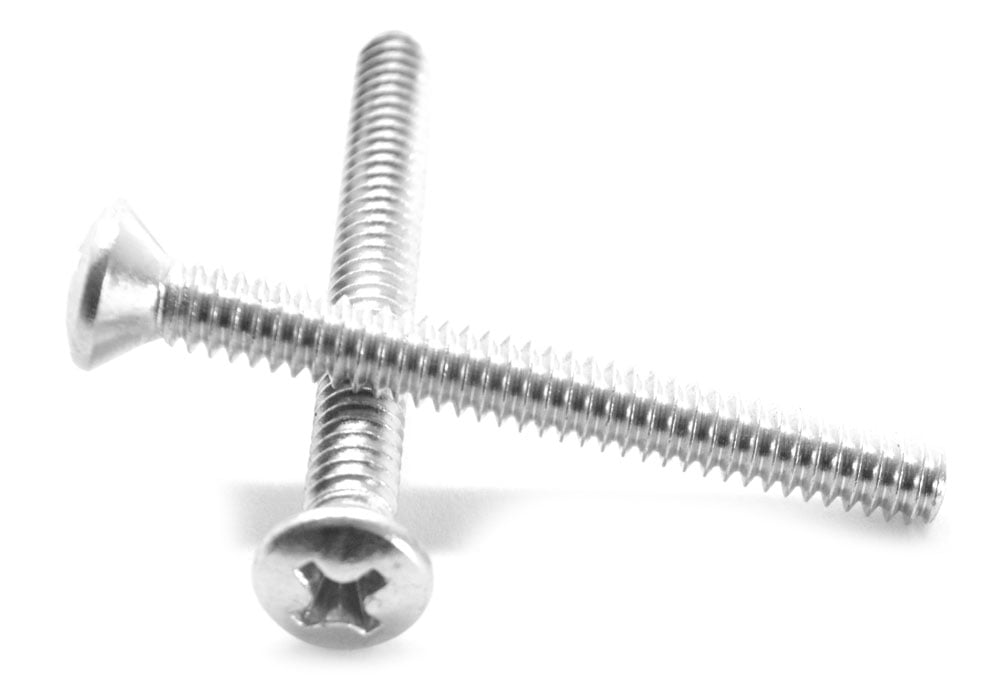 Pack of 50 1 Length #10-32 Threads Oval Head 18-8 Stainless Steel Machine Screw Plain Finish Phillips Drive