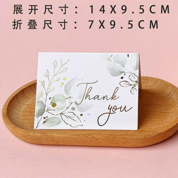 CIMAXIC Wedding 50pcs Thank You Cards: Elegant Watercolor Floral Greeting Cards Blank Note for Wedding Baby Shower Teacher Graduation Business Holiday Birthday,5.51"X3.74"X0.04"