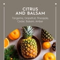 thumbnail image 6 of Better Homes & Gardens 2-Wick Artisanal Style Glass Christmas Tree Candle, Citrus and Balsam, 20 oz, 6 of 7
