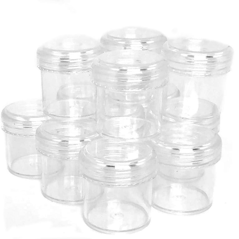 CRAFT STORAGE Set of 12 Small Baby Food Jars With Lids 2.5 Oz for Beads,  Buttons, Paint, Glitter, Stickers, Screws, DIY Kids Crafts Kits 